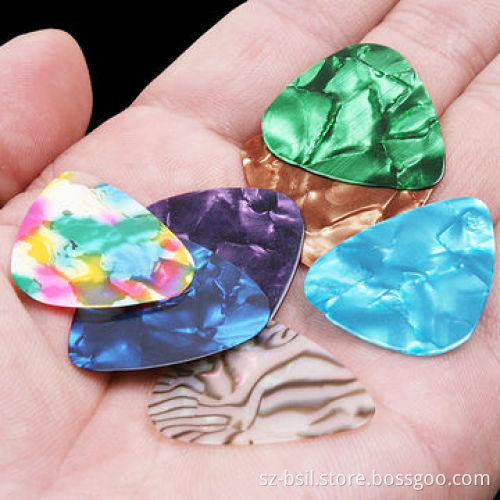 Standard Colorful Celluloid Guitar Picks Plectrums, OEM Orders are Welcome